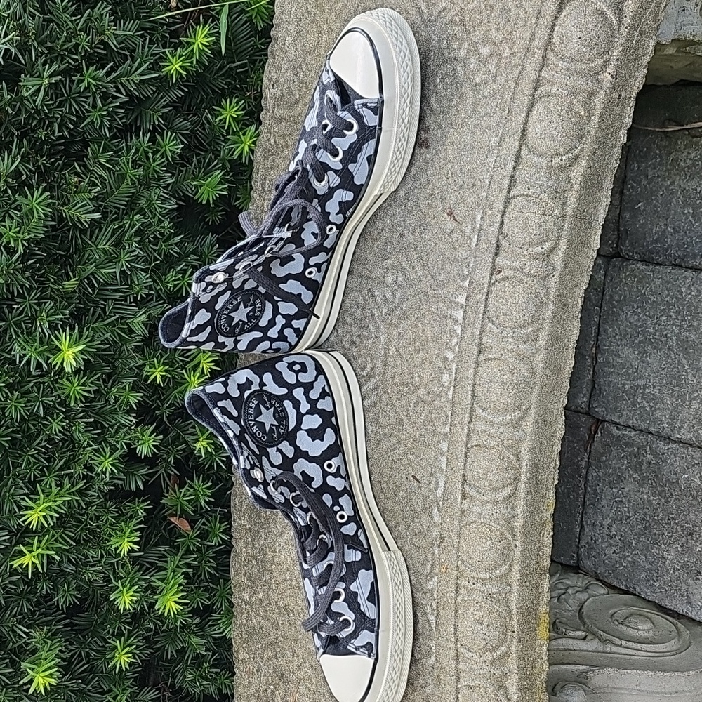 Converse Chuck 70 Hi trainers Black Reflective Leopard Print Sz 10.5W/8.5M NWOT - Picture 6 of 16